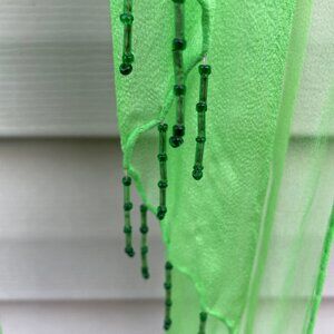 Green Bohemian Silk Scarf - Like New!